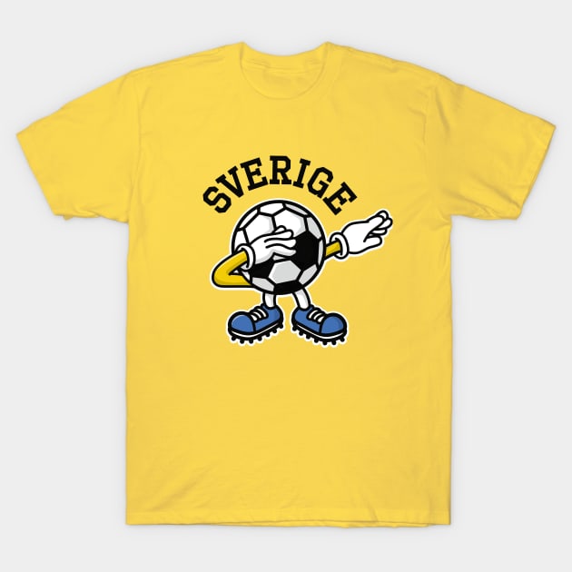 Sverige Sweden dab dabbing soccer football T-Shirt by LaundryFactory